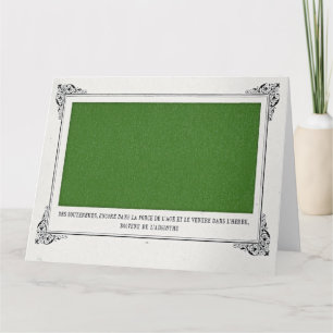 Carte Alphonse Allais, Avril Fools, Vert, Art Abstrait