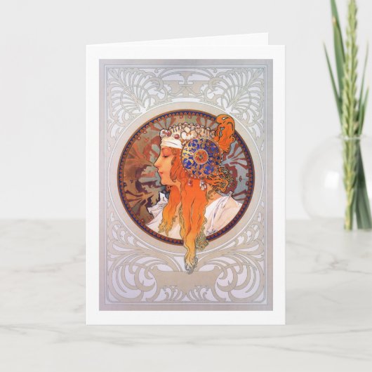 Carte Alphonse Mucha (Devant)