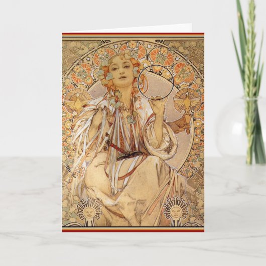 Carte Alphonse Mucha - Slavia (Devant)