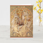 Carte Alphonse Mucha - Slavia (Fleur jaune)