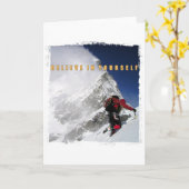 Carte Alpiniste motivant (Fleur jaune)