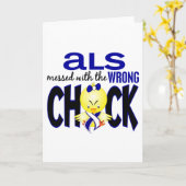 Carte ALS A Mis Le Mauvais Poussin (Fleur jaune)