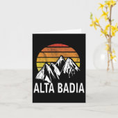 Carte Alta Badia Dolomites Italie Station de ski Snowboa (Fleur jaune)