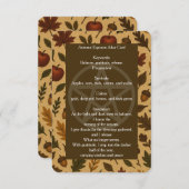 Carte Altar d'automne Equinox (Devant / Derrière)