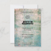 Carte Alternative Three Photos Graduation Grunge Texture (Dos)