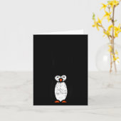 Carte Always Be Yourself Funny Penguin Quote Design (Fleur jaune)