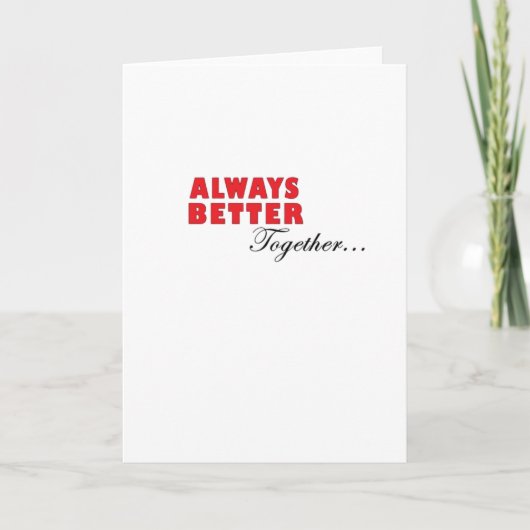 Carte Always Better Together Minimal Aesthetic (Devant)