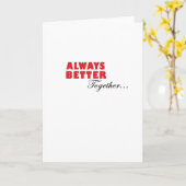 Carte Always Better Together Minimal Aesthetic (Fleur jaune)