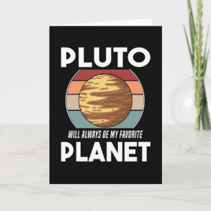 Carte Always Favorite Planet Pluto Vintage Planet Pluto