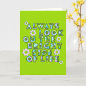 Carte Always on the bright (Fleur jaune)