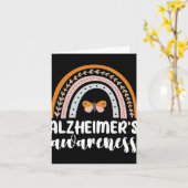 Carte Alzheimer et #39; s Sensibilisation Démence Arc-en (Fleur jaune)