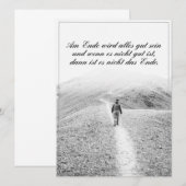 Carte Am Ende avec alles gut sein (Devant / Derrière)