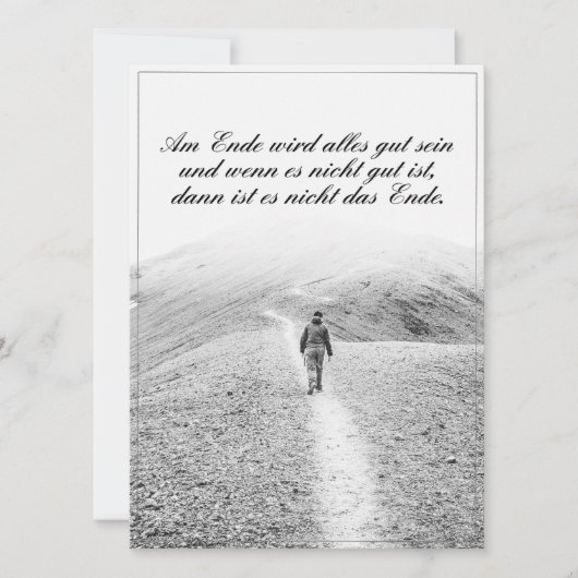 Carte Am Ende avec alles gut sein (Devant)
