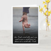 Carte Am Ende avec alles gut sein (Fleur jaune)