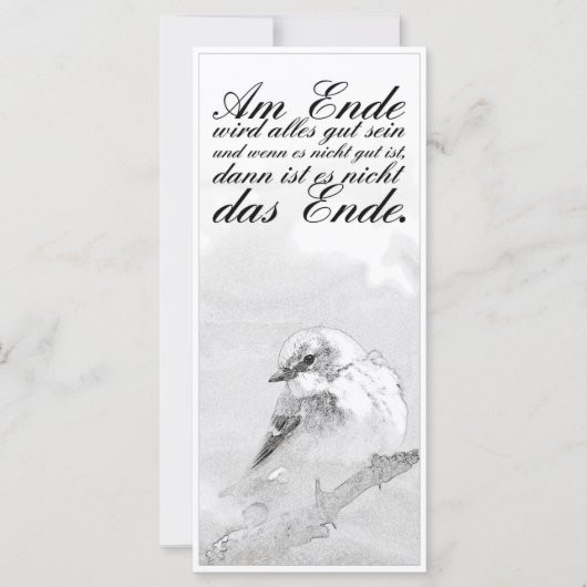 Carte Am Ende avec alles gut sein (Devant)