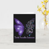 Carte Am The Storm Suicide Prévention Butterfl (Fleur jaune)