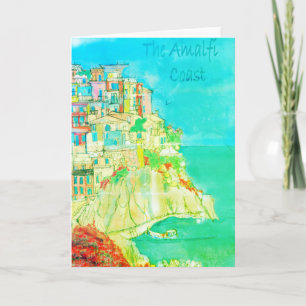 Carte Amalfi Coast of Italy Greeting Card by artist