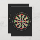 Carte Amant en tableau noir 🎯 😍 fléchettes (Devant / Derrière)