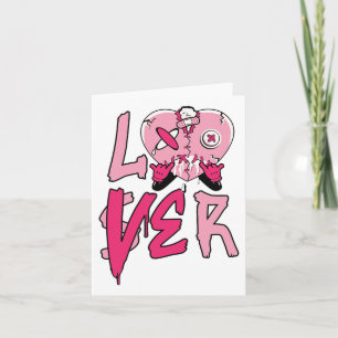 Carte Amant Perdant Rose Goutte Rose Cœur Correspondant