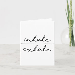 Carte Amante de yoga Inhaler & Exhaler Motiva fémini
