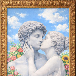 Carte Amants Classiques S'Embrassent – Art Romantique Sa