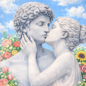 Carte Amants Classiques S'Embrassent – Art Romantique Sa