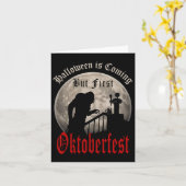 Carte Amants de bière de vampire drôle comte Dracula hom (Fleur jaune)