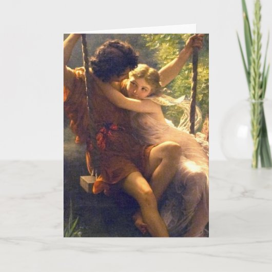 Carte Amants de ~ de printemps sur la peinture (Devant)