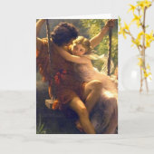 Carte Amants de ~ de printemps sur la peinture (Fleur jaune)