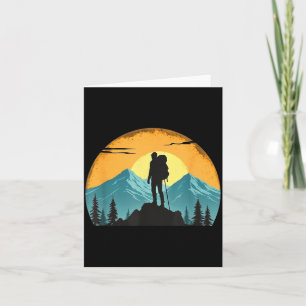 Carte Amants de la randonnée en montagne de camping de n