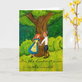 Carte "Amants d'Irlande" - Joyeux anniversaire de sa par (Fleur jaune)