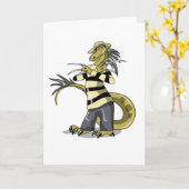 Carte Amargasaurus Pose Comme Freddy Krueger. (Fleur jaune)