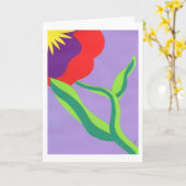 Carte Amaryllis II (Fleur jaune)