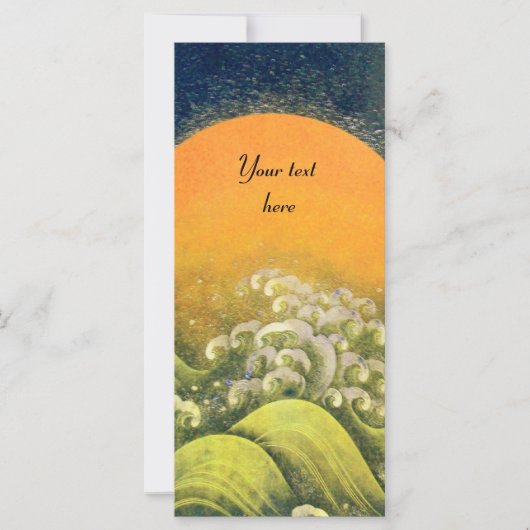 Carte AMATÉRASU, GODDESS SOLEIL, vert jaune noir (Devant)