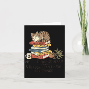 Carte Amateur de chat drôle Mon réveil Therast & Rai