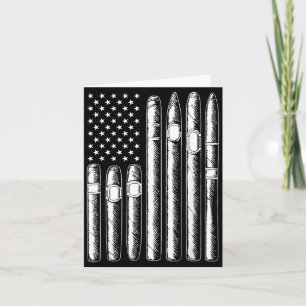 Carte Amateur de cigare fumeur Drapeau américain América