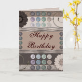 Carte Amateur de couture (Fleur jaune)