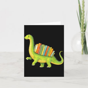 Carte Amateur de livres dinosaure drôle Bibliophile Lect