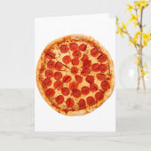 Carte amateur de pizza classique (Fleur jaune)