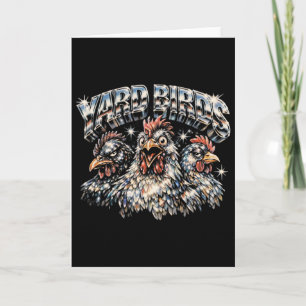 Carte Amateur de poulet de basse-cour Heavy-metal Rock M