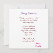 Carte Amateurs de baseball Aquarelle Splash Anniversaire (Dos)