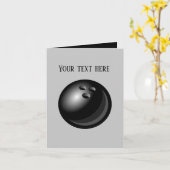 Carte Amateurs de bowling cool ajouter un message (Fleur jaune)