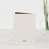 Carte Amateurs de café mignon ajouter un message (Dos)