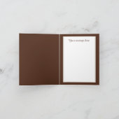 Carte Amateurs de café mignon ajouter un message (Intérieur)