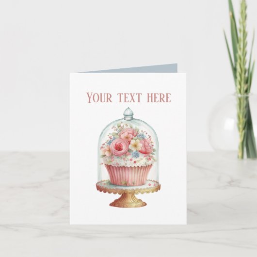 Carte Amateurs de cupcake mignon ajouter du texte (Devant)