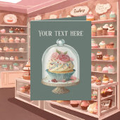 Carte Amateurs de cupcake mignon ajouter du texte