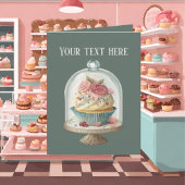 Carte Amateurs de cupcake mignon ajouter du texte