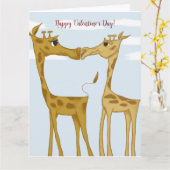 Carte Amateurs de girafe adorables (Fleur jaune)