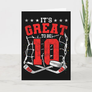 Carte Amateurs de hockey pour votre 10e anniversaire C'e