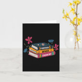 Carte Amateurs de livres Imaginaire Drama Tragedy Subtle (Fleur jaune)